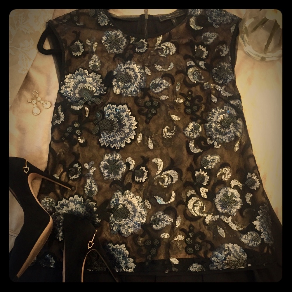 BCBG Sleeveless Blouse